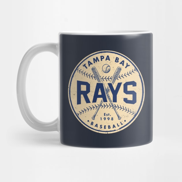 Tampa Bay Rays 2 by Buck Tee Originals by Buck Tee